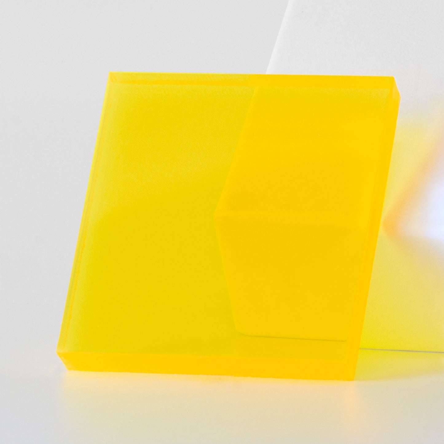 Fluorescent Yellow Cast Acrylic