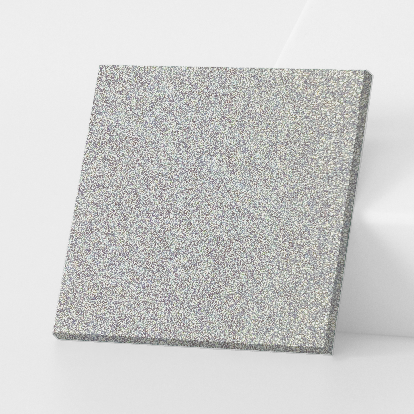 Silver Glitter Cast Acrylic