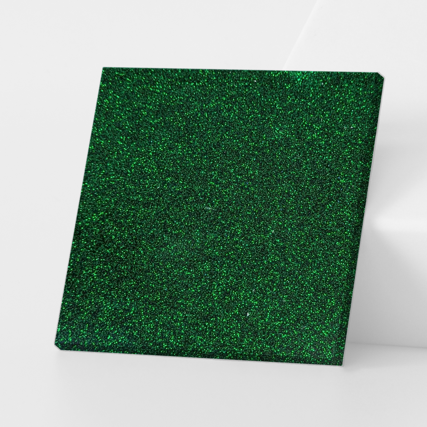 Green Glitter Cast Acrylic