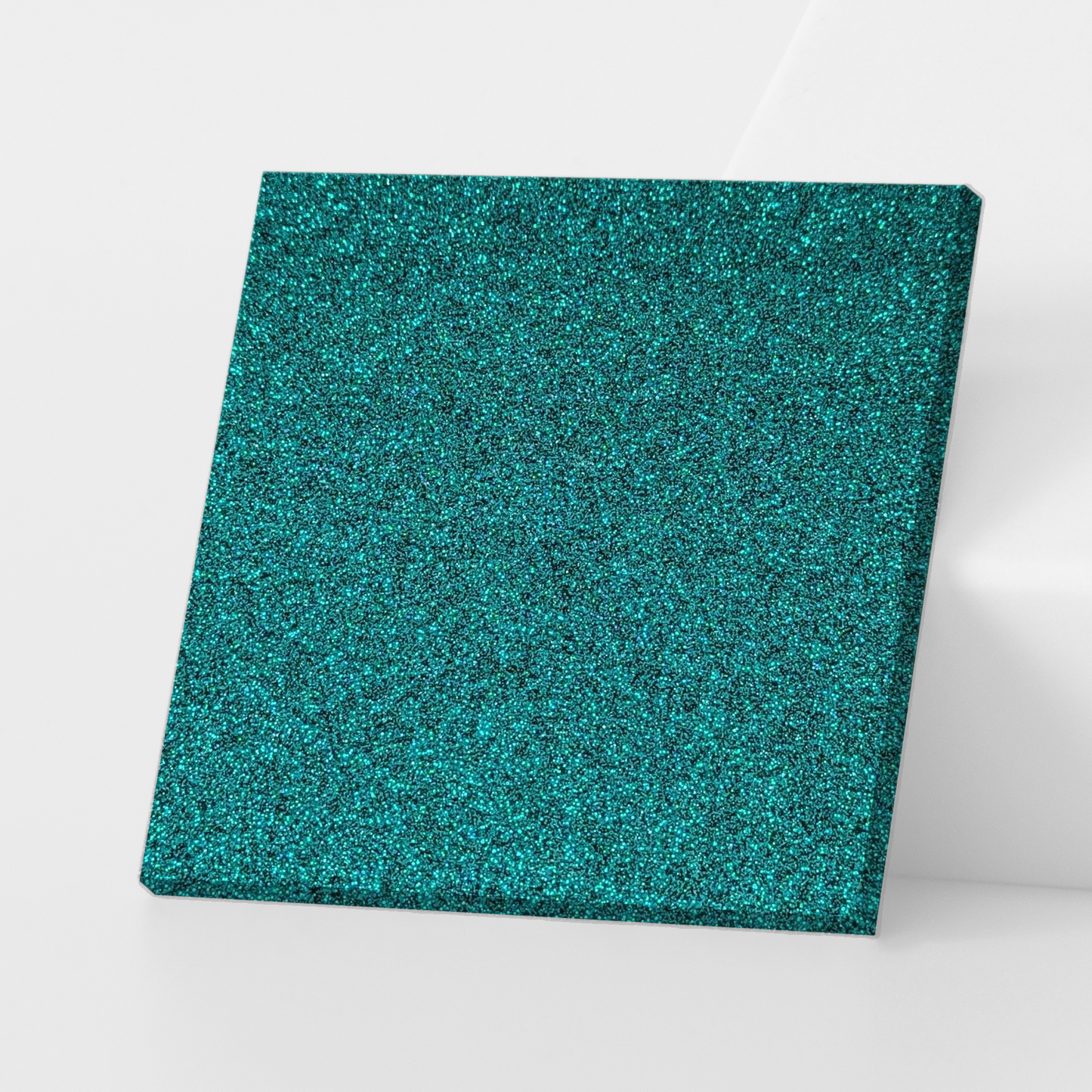 Teal Glitter Cast Acrylic