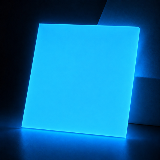 Blue Glow In The Dark Cast Acrylic