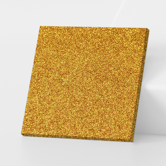 Gold Glitter Cast Acrylic