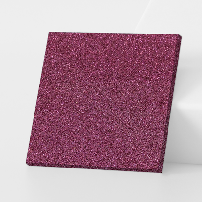 Mulberry Glitter Cast Acrylic