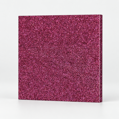 Mulberry Glitter Cast Acrylic
