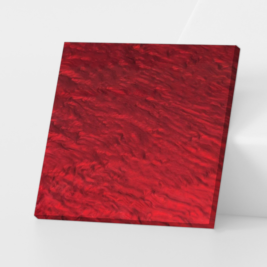 Red Marble Cast Acrylic