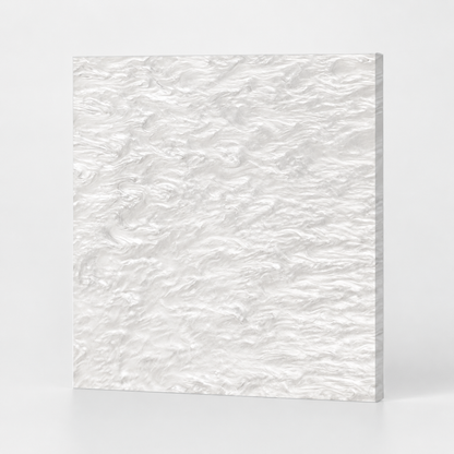 True White Marble Cast Acrylic